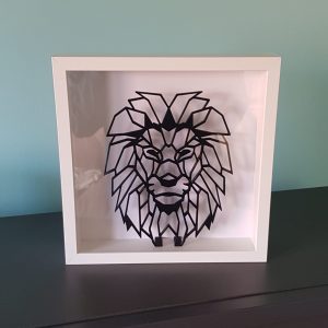 Cuadro 3D leon