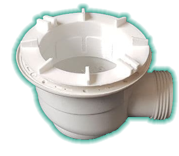 Pieza 3d cañeria baño